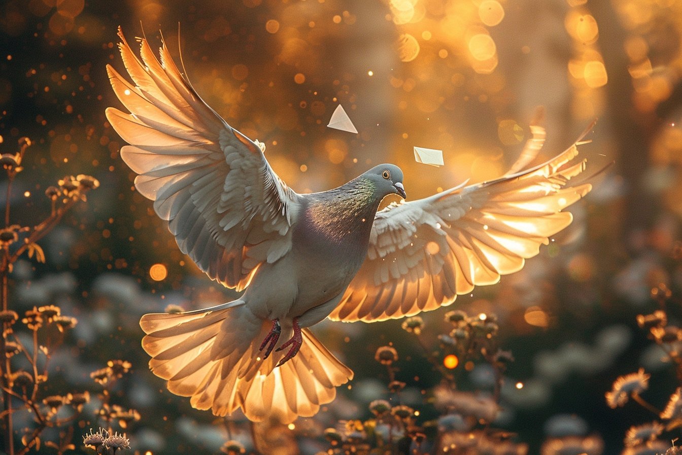 Les pigeons messagers, porteurs de nouvelles mystérieuses